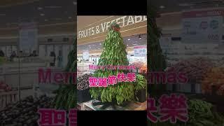 Merry Christmas Old Cuteboy 老玩童祝大家聖誕節快樂️️ 榴莲圣诞树 臭豆圣诞树 口罩圣诞树 创意圣诞树