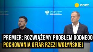 Donald Tusk: rozwiążemy problem upamiętnienia i godnego pochowania ofiar rzezi wołyńskiej