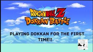 DOKKAN LIVE! | FIRST TIME PLAYING IT!! | MJR Editzz