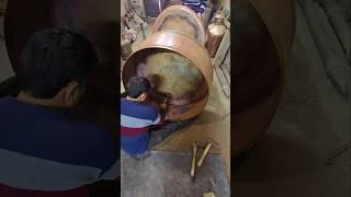 Making a large copper cauldron a special art of Iranian coppersmiths #handicrafts#medievalblacksmith