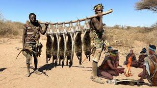 Hadzabe Tribe Made It Again With A Lot Of Monkeys| hunters documentary