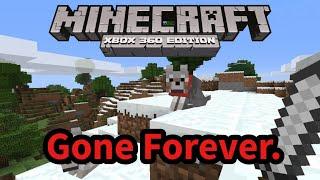 Minecraft Xbox 360 Edition is now gone FOREVER.