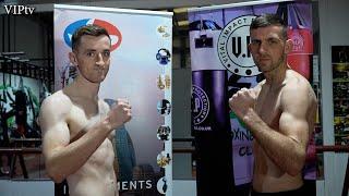 Bryan Collins v Jake Bray weigh-in for the Scouse Jolly Boys  12.12.21