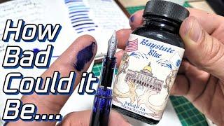 Are The Horror Stories True? Noodler's Baystate Blue Fountain Pen Ink