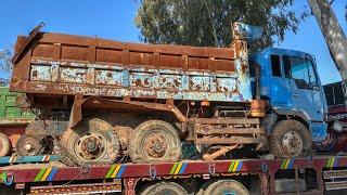 A very old Rusty Truck dumper that was lying in the forest for a long time and then was Restored.