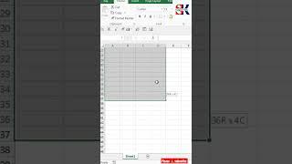 Select 2000 Cells in 1 Second in Excel:Border Shortcuts. #excel #excelwallah #shorts