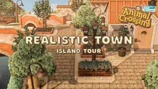 Realistic & Natural Structured Town Island Tour // Animal Crossing New Horizons