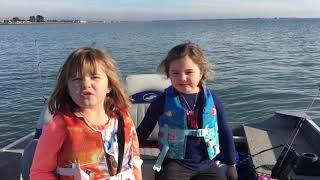 Leopard Shark Fishing w/ Kiddie Pole San Francisco Bay Winter December 2017