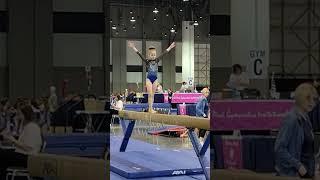 Gymnastics beam routine 1st place‍️