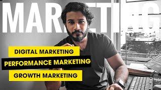 Digital Marketing vs Performance Marketing vs Growth Marketing : How are they different!