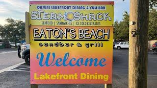 Eating at Eaton's Beach Lakefront Restaurant in Weirsdale, FL | Waterfront Restaurant Review