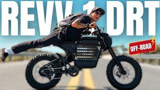 Ride1Up Revv 1 DRT: Off Road Electric Moped BEAST! SPEED Test, Review & RACING!