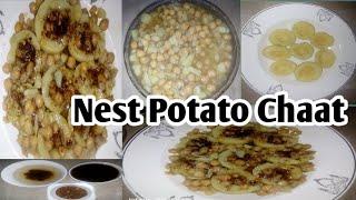 How to make recipe by jannat's kitchen|Nest Potato Chaat recipe|New recipe|