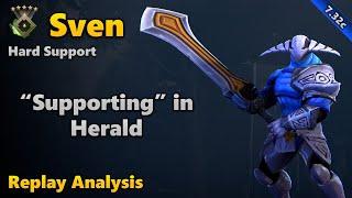 Replay Analysis: Sven Hard Support - Herald | Dota 2 7.32c