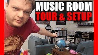 Music Room Tour & Setup - Showing the Stereo System, Vinyl and Lots More!