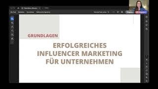 Webinarreihe Influencer Marketing: I. Grundlagen