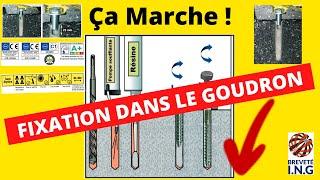 Comment fixer dans le goudron (asphalte, enrobé) ? Solution Emrodis