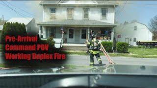 Working Structure Fire | Pre-Arrival from Command POV | Jersey Shore Borough