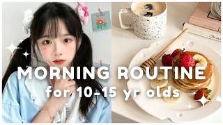 10-15 year olds school morning routine ~ step by step
