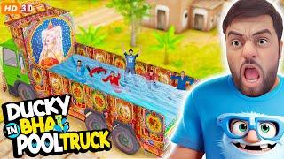 Ducky Bhai Swimming in a Truck Episode 03 | @DuckyBhai Cartoon PopCorn Kahani Tv 