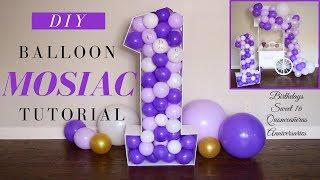 DIY Balloon Mosaic Tutorial | Dollar Tree DIY Party Decor