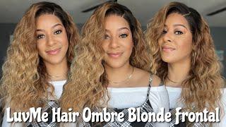 LuvMe Hair Sun-Kissed Ombre Blonde Water Wave Frontal Unit