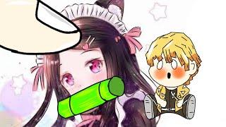 Anime Chibi Fnf vs Finger | Friday Night Funkin' Animation | Nezuko and Zenitsu