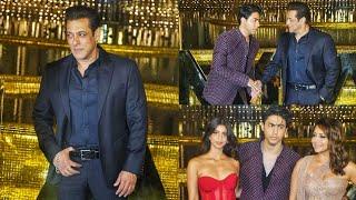 Salman Khan, Aaryan Khan, Gauri Khan & Suhana Khan arrived at The Great Indian Musical Launch 