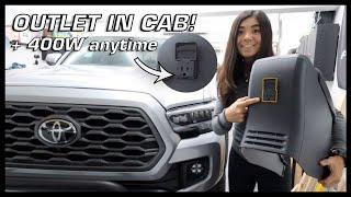 HOW TO Install an Outlet Inside Your Toyota Tacoma (+ Keep 400W While Driving!)