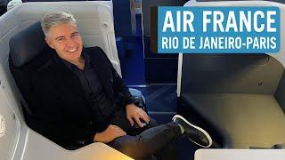 AIR FRANCE BUSINESS CLASS NO B777-300 - RIO-PARIS, por Carioca NoMundo