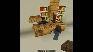 Майнкрафт декор, полка с часами | Minecraft decor, a shelf with a clock #shorts