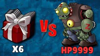 PVZ Fusion Challenge! - 6 Fusion Plants Boxes Vs Ultra Mecha Gargantuar 9999HP, Who Will Win ?