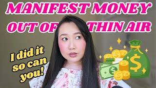 How to manifest money instantly?! Manifest money out of thin air just by doing this!