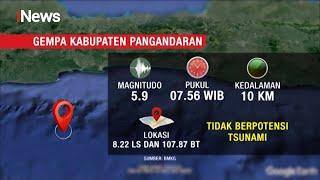 Gempa Magnitudo 5,9 SR Guncang Pangandaran, Jawa Barat, Tidak Berpotensi Tsunami- iNews Sore 25/10