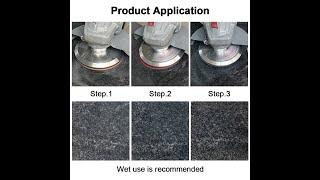 SHDIATOOL 3 Step 4" Diamond Polishing Pads for Marble Soft Stone Floor