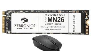 Zebronics Nvme SSD ZEB-MN26 And Mouse Combo Rs-1200/-