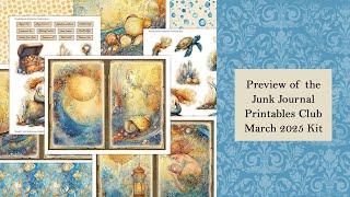 The Junk Journal Printables Club - Preview of March 2025 Kit