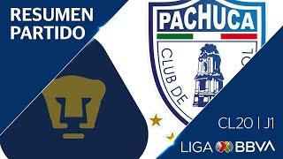 Resumen y Goles | Pumas vs Pachuca | Clausura 2020  - Jornada 1 | Liga BBVA MX