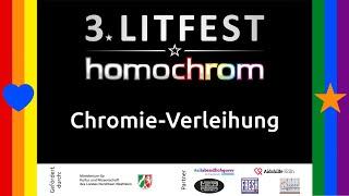 Chromies 2023 – Verleihung der Publikumspreise des 3. Litfests homochrom