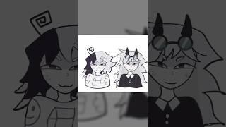 ZIP AND EDWARD🩸 #fpe #fundamentalpapereducation #edit #animation #fyp #viral #zip #edward  #art