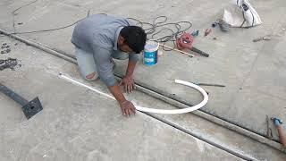 Expansion joint backer rod fixing