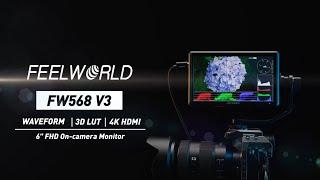 FEELWORLD FW568 V3 6" Field Monitor 4K HDMI for Filmakers with 3D LUT #feelworldmonitor