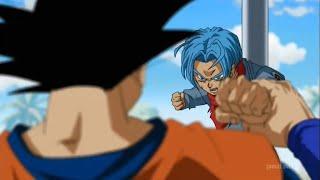 Future Trunks attacks Goku | Goku Black | English Dubb