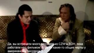 Mickey Rourke interview of Russian Wrestling ( IWF - Independent Wrestling Federation)