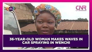 36-year-old woman makes waves in car spraying in Wenchi | Citi Newsroom