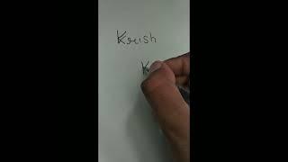 Krish name logo #creativity #logo #black