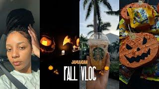 Fall Vlog  | Hidden River, Pumpkin Carving, Fall Starbucks Drink, etc