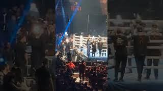 Angel "Tashiro" Fierro ring walk entrance in San Diego vs J.C. Burgos Pechanga Arena