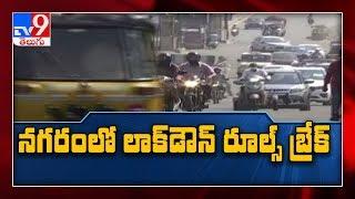 Traffic returns in Hyderabad after govt. eases lockdown - TV9