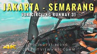 FLIGHT AFTER ALMOST 2 MONTHS OFF // JAKARTA - SEMARANG // COCKPIT VIEW // BOEING 737 800NG